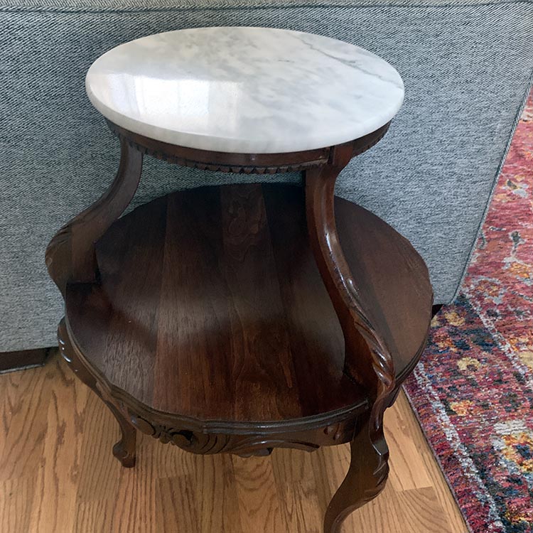 refinished antique plant stand
